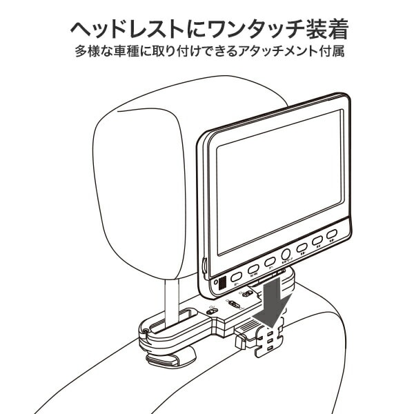 山善　ポータブル DVDプレイヤー 11.4インチ (16:9)