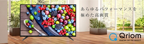 テレビ 24型 (地上・BS・110度CS) (外付けHDD録画対応) (シングルチューナー留守録画対応) QRC-24S2K 山善 YAMAZEN キュリオム Qriom