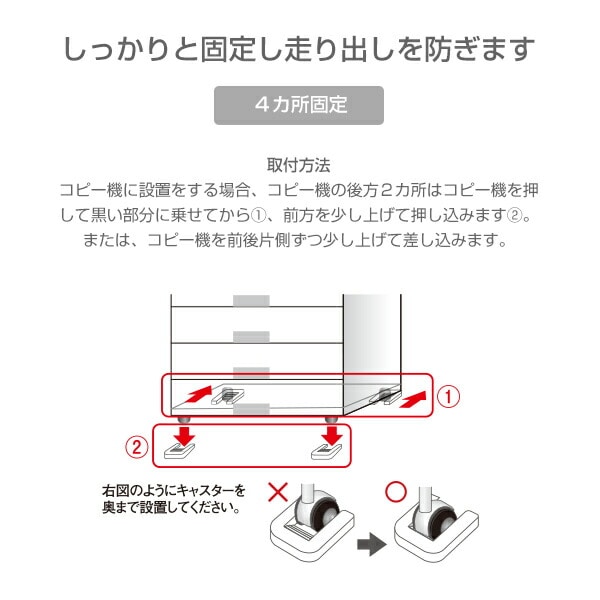 キャスター用紙製ストッパー エコストッパー (2個入り) ES-50 ティーエフサービス