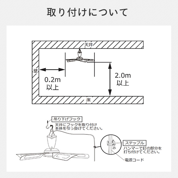 【10％オフクーポン対象】ミニシーリングファン 吊り下げ ND-CFM17 日本電興