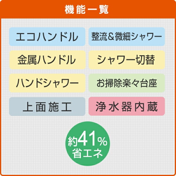 キッチン用 ハンドシャワー付浄水器内蔵シングルレバー混合水栓 寒冷地 ...