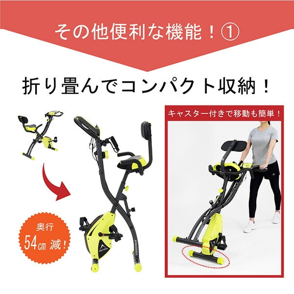 【美品】ALINCO FITNESS コンフォートバイクII AFB4309GX