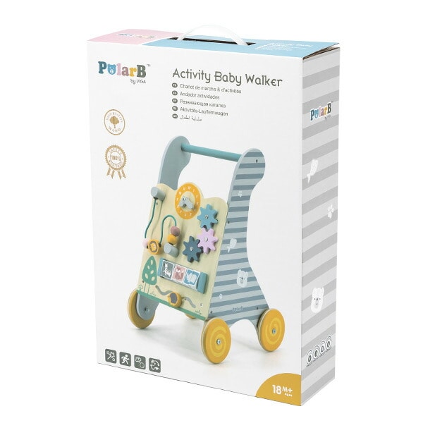 ベビーウォーカー 手押し車 木製 おもちゃ ベビー 赤ちゃん(対象月齢18か月から) TYPR44028 ポーラービー Polar B
