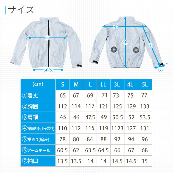 KAZEfit ファン付きウエア ファン/バッテリー付き ジャケット 保冷剤ポケット付き 5200mAh KF1SJ 山善 YAMAZEN
