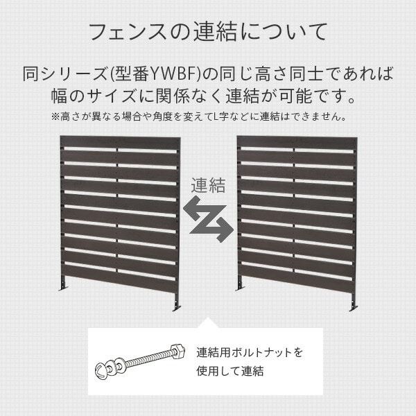 【10％オフクーポン対象】フェンス 目隠し 人工木 (幅120cm 高さ150cm) YWBF-1215 山善 YAMAZEN ガーデンマスター