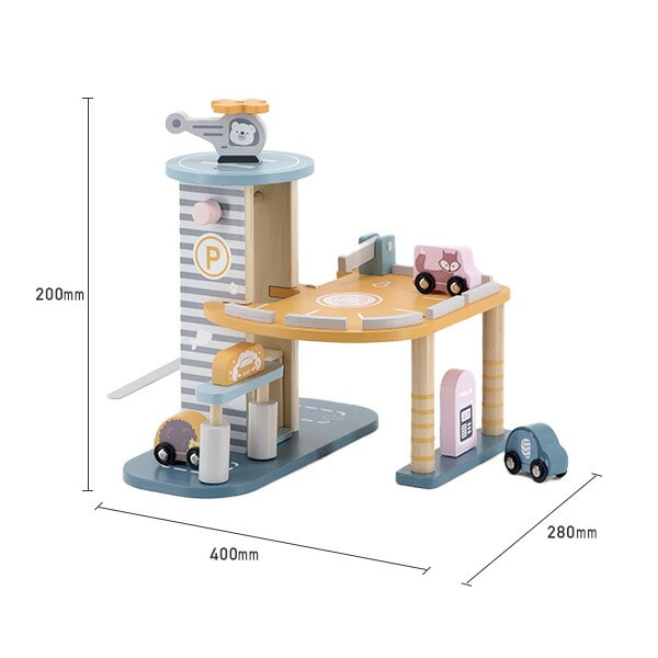 【10％オフクーポン対象】パーキングガレージ 知育玩具 木製 おもちゃ ベビー 赤ちゃん(対象年齢3歳から) TYPR44029 ポーラービー Polar B