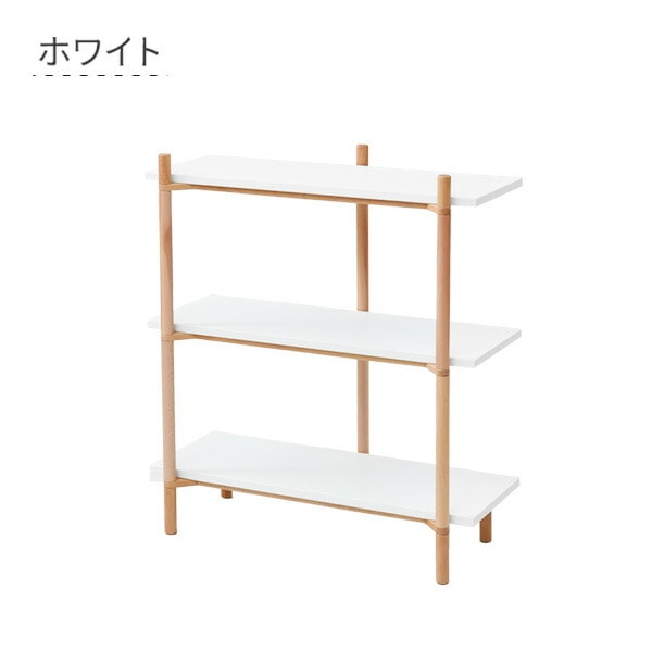 オープンシェルフ ラック 幅80 奥行き36.5 高さ92.5cm LER-3 山善 YAMAZEN