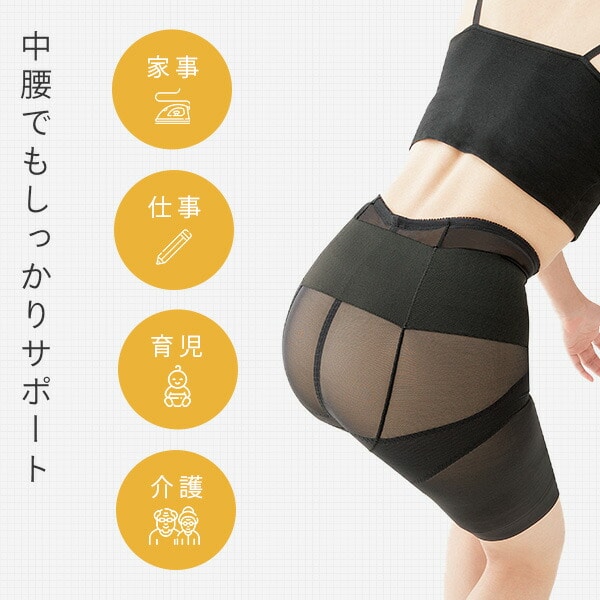 骨盤矯正ベルト ガードル 骨盤 骨盤ベルト 腰ベルト 一体型 ズレにくいスッキリ腰サポーター(M-L/L-LL/LL-3L) メイダイ