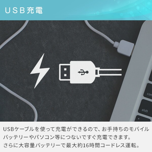 扇風機 首振り USB充電式 エアテイク 最大高さ102cm NY-F200(LW) エンプレイス nplace