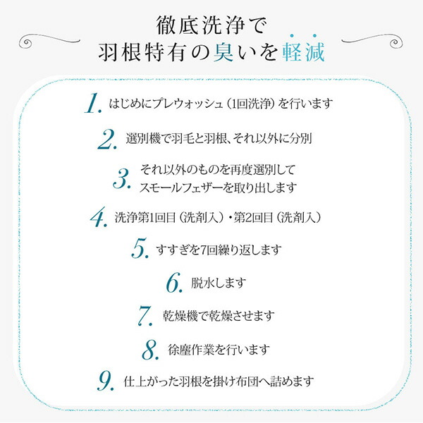 スモールフェザー100％ 羽根布団 5点セット シングル