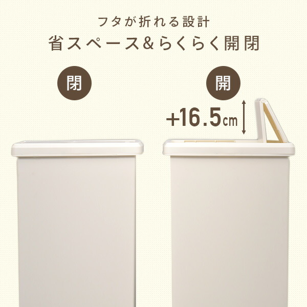 【10％オフクーポン対象】3個組 ゴミ箱 45L ふた付き ホワイト/ブラック スライドペール 3個個セット 日本製 平和工業