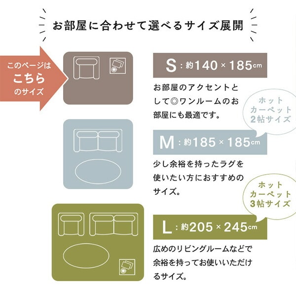 【10％オフクーポン対象】洗える ホットカーペットカバー 1.5畳 抗菌 防臭 防ダニ フランネル ラグ YAR-1418 山善 YAMAZEN