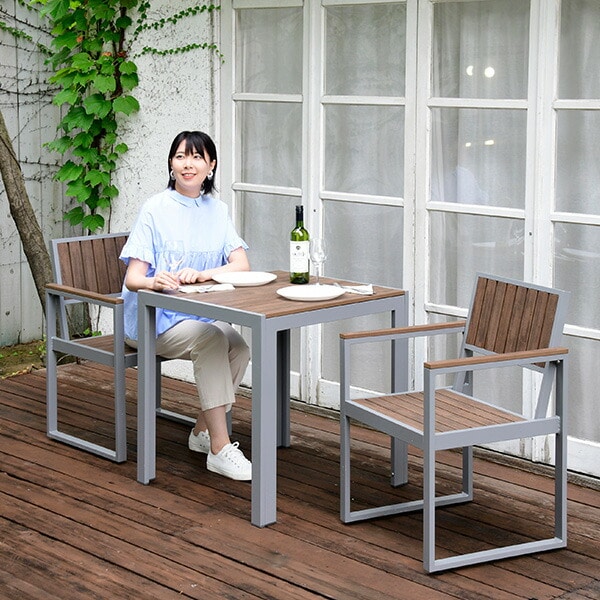 ガーデンテーブル・チェア 3点セット - テーブル/チェア