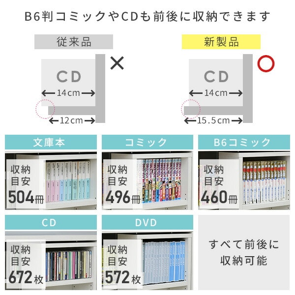 本棚 スライド 大容量 奥深 トリプル 幅120 奥行35 高さ95.5c m 山善 YAMAZEN