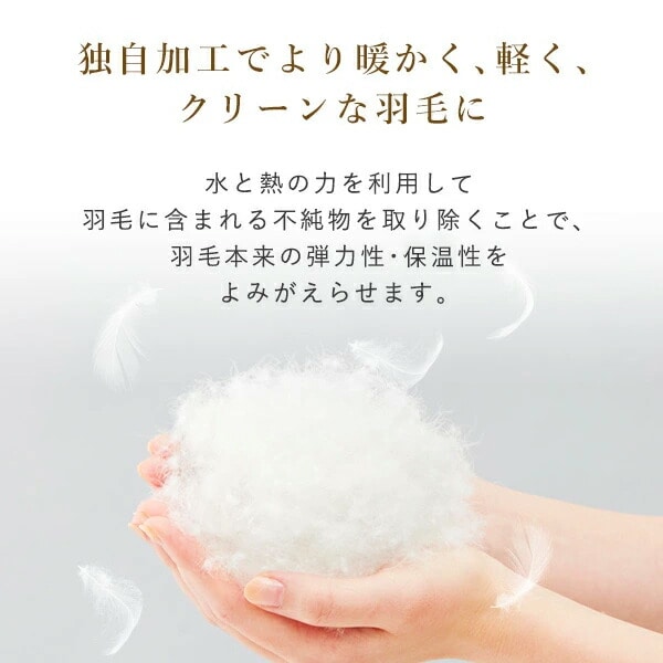 西川 コインランドリーで洗える羽毛布団 ダックダウン85％ シングル ロング KA01302472 日本製 西川 nishikawa