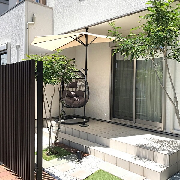 ガーデンパラソル 半円 突っ張り式 300cm PDHA2-IV/PDHA2-GY/PDHA2-BR パラシェード PARASHADE