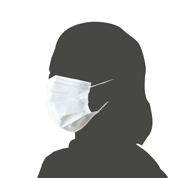 3層 フェイスマスク 不織布マスク 200枚 (50枚入り×4箱) YFM3-50N 山善 YAMAZEN