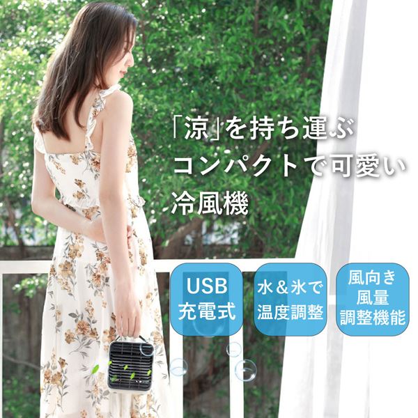 卓上冷風扇 卓上ミニクーラー NG-RF20(WH) ホワイト スマリー smaly
