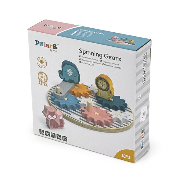 木製 おもちゃ くるくるギア (対象月齢18か月から) TYPR44006 ポーラービー Polar B