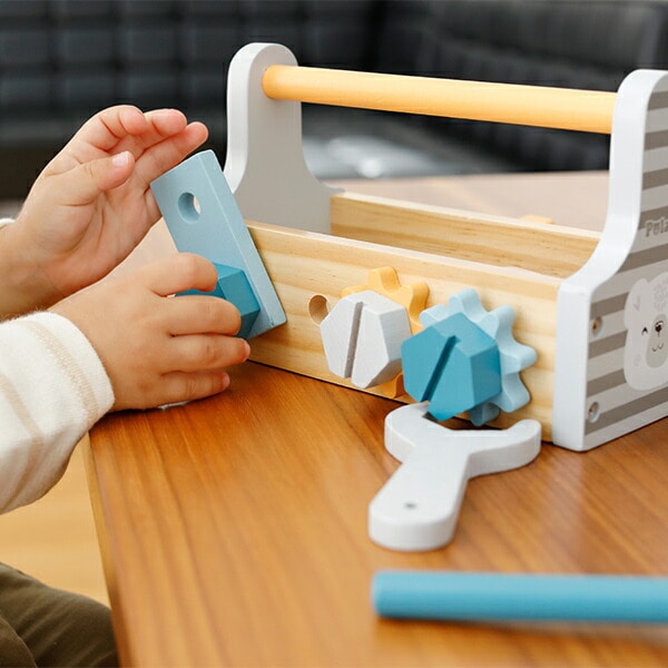 木製玩具 工具セット ごっこ遊び (対象年齢3才から) TYPR44008 ポーラービー Polar B