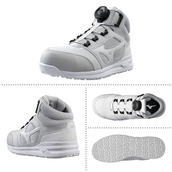 安全靴 オールマイティ ALMIGHTY LSII73M BOA ミッドカット F1GA2203 ミズノ MIZUNO