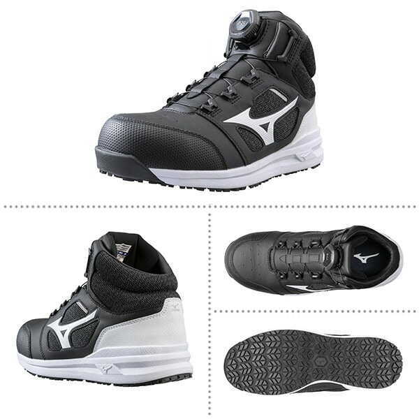 安全靴 オールマイティ ALMIGHTY LSII73M BOA ミッドカット F1GA2203 ミズノ MIZUNO