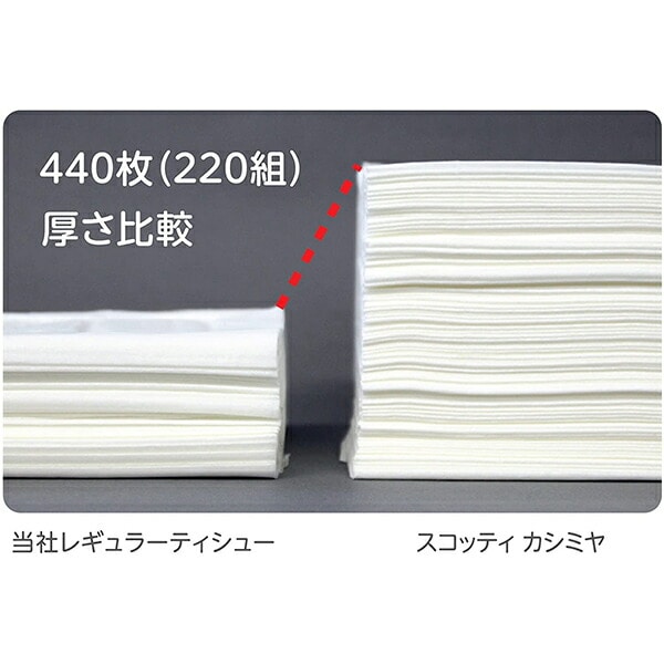【10％オフクーポン対象】スコッティ カシミヤ ティッシュペーパー440枚(220組)×20箱 日本製紙クレシア