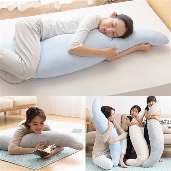 抱き枕 Mサイズ カバーが取り外して洗える 接触冷感Q-MAX0.5 YA-DMM 山善 YAMAZEN
