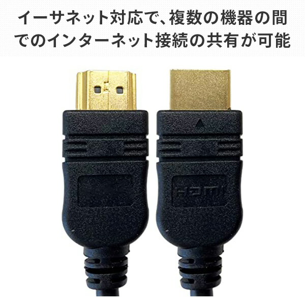 HDMIケーブル 1m (HDMI[オス]-HDMI[オス]) ハイスピード Ver1.4