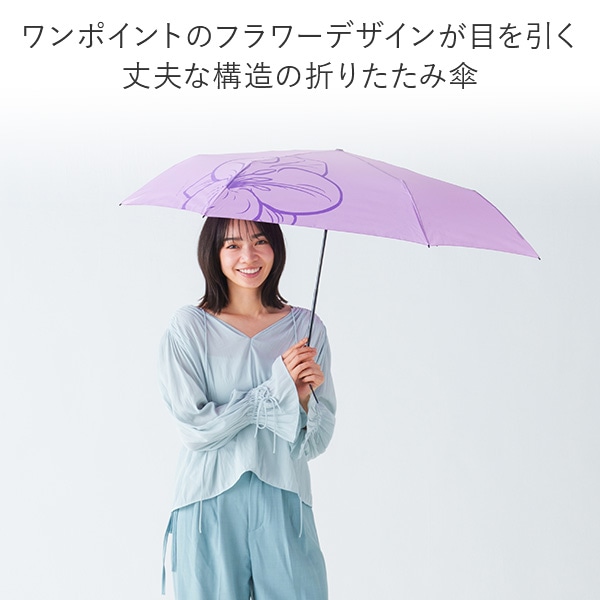 【10％オフクーポン対象】折りたたみ傘 6本骨 55cmベーシックライトマルチミニ デザイン マブ mabu/SMV JAPAN