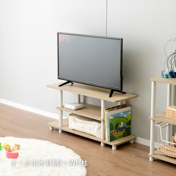 【10％オフクーポン対象】テレビ台 32インチ 対応 幅80 奥行30 高さ41.5cm ローボード RYWTVE-8030 山善 YAMAZEN