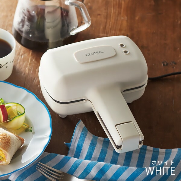 ハーフホットサンドメーカー 電気 ハーフ 食パン 1枚 NR-K-HS3-GR/-RD/-WH ニュートラル NEUTRAL