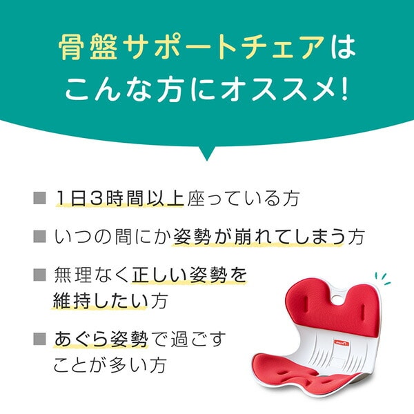 骨盤 サポート チェア 大人用 クッション シンプル マイコンフィ MYCOMFY ドリームウェア【10％オフクーポン対象】