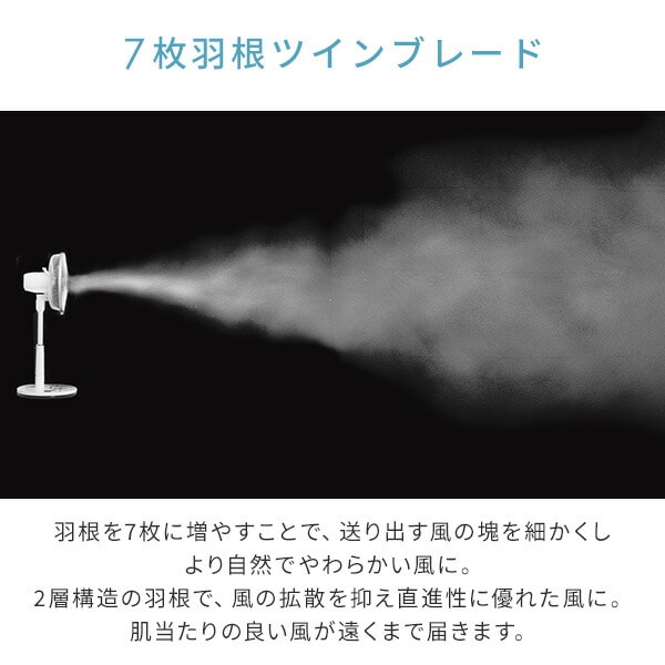 扇風機 DCモーター 左右首振り リビング フルリモコン式 YLX-HD302 山善 YAMAZEN