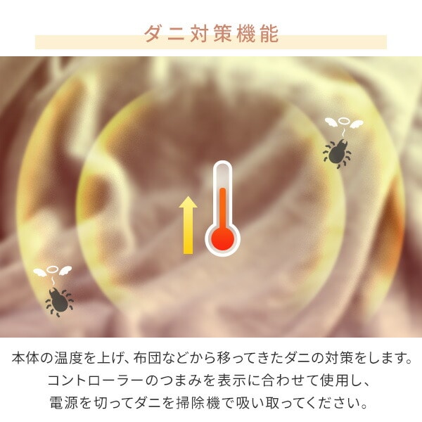 ホットカーペット 2畳 空気をキレイにする 本体 小さく折りたためるタイプ(16折り) SUS-205 山善 YAMAZEN