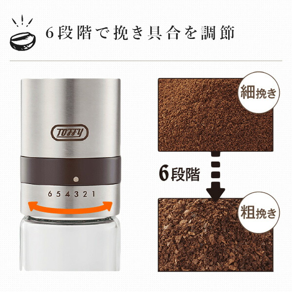 ハンドセラミックコーヒーミル K-KU10-SV トフィー Toffy