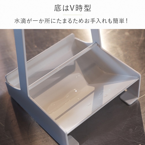 なべ蓋＆お玉スタンド キッチンツールスタンド LLS-WH/LLS-BK コレンド COLLEND
