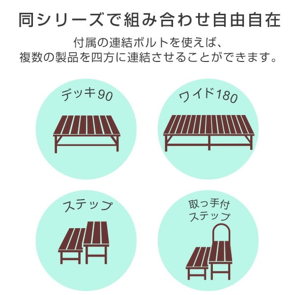 【10％オフクーポン対象】取っ手付き 木目調 2段踏み台 セーフティステップ PYM8002H(DBR) 山善 YAMAZEN ガーデンマスター