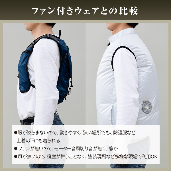 [山善] 冷水服 水冷服 DIRECTCOOL バッテリー付き フリーサイズ