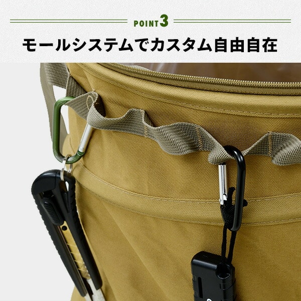 トラッシュボックス 折りたたみ Sサイズ (19L) TRBP-S 山善 YAMAZEN キャンパーズコレクション