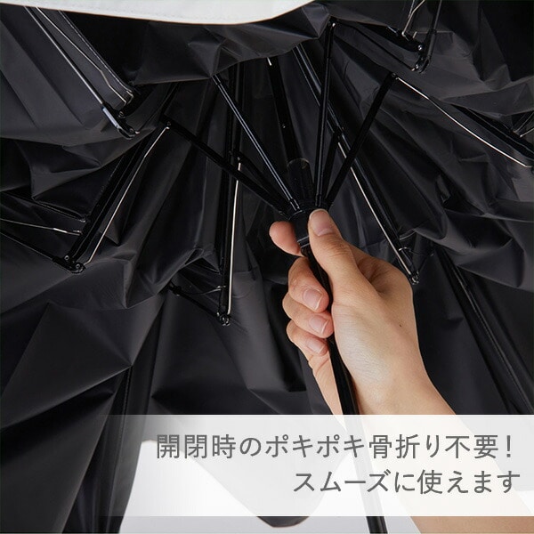 【10％オフクーポン対象】晴雨兼用傘 折りたたみ ワイドライト遮光ミニ65 マブ mabu/SMV JAPAN