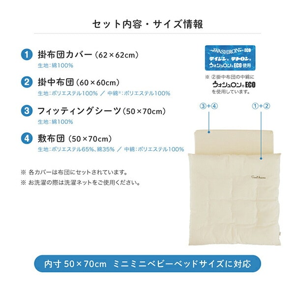 和晒 ミニミニ布団セット 日本製 5300 カトージ KATOJI