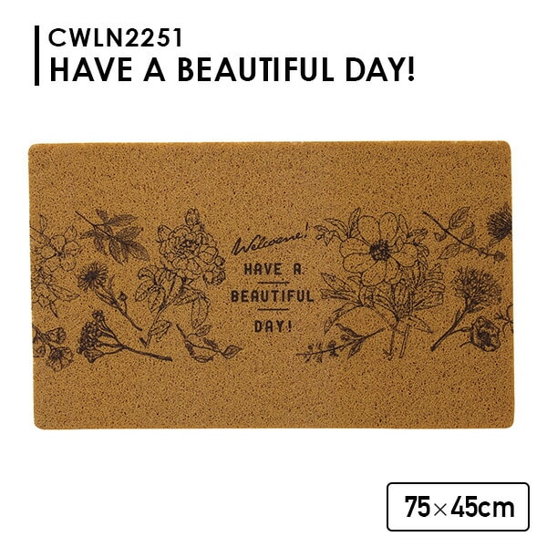 ふかふかテラスマット 75×45cm カットできる 滑り止め付き 丸洗いOK CWLN スパイス SPICE OF LIFE