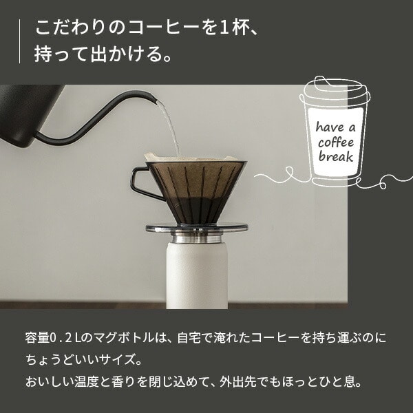 販売終了】ステンレスボトル スクリューマグタイプ 200ml AKB-21