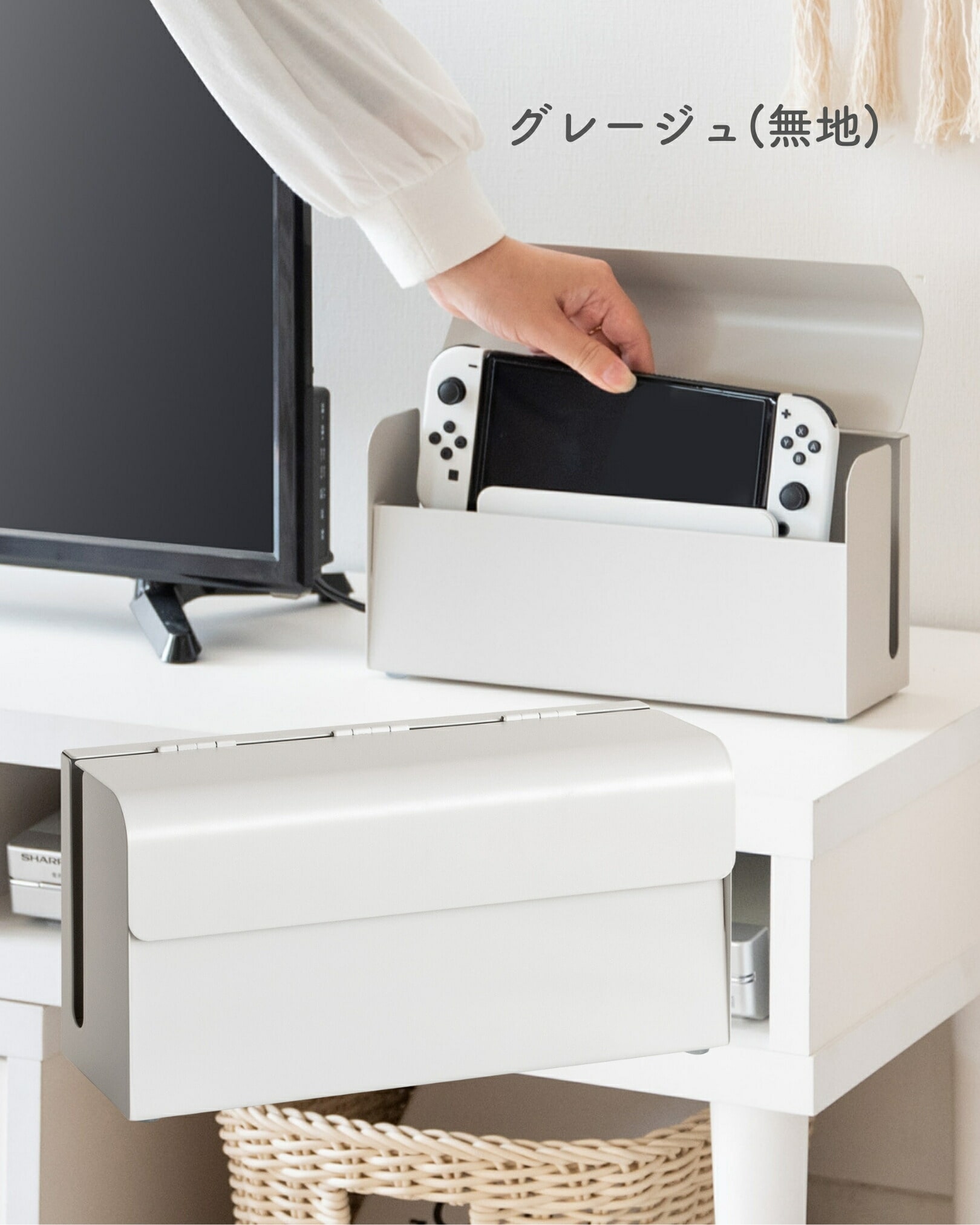 【10％オフクーポン対象】Nintendo Switch用 収納ケース 幅28 奥行9 高さ14cm 宮武製作所