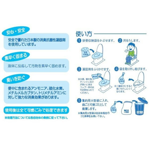 【10％オフクーポン対象】配れるトイレ 5回×5人分セット 非常用 水がなくてもすぐに使える YZKT-25 山善 YAMAZEN