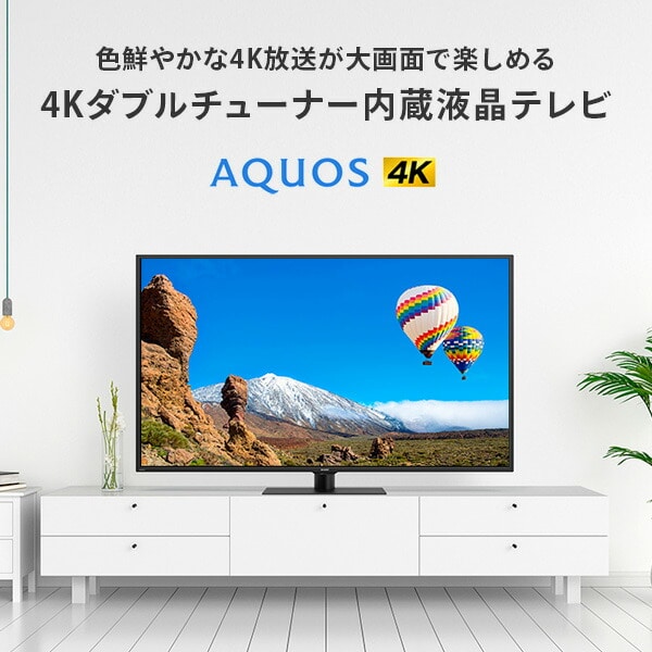 アクオス(AQUOS) 65V型 液晶テレビ 外付けHDD対応 4Kダブルチューナー 4T-C65CH1 シャープ SHARP