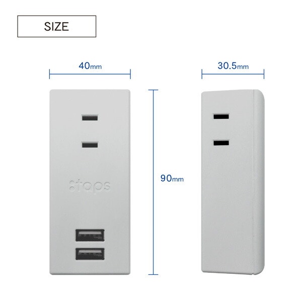 USB付き電源タップ 雷ガード付き スイングプラグ 抗菌 3個口 最大出力3.4A STPP500-GR トップランド TOPLAND