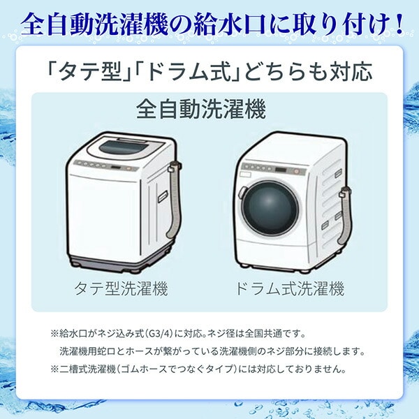 【10％オフクーポン対象】ナノバブル発生キット 全自動洗濯機用 ND-NBZS 日本電興