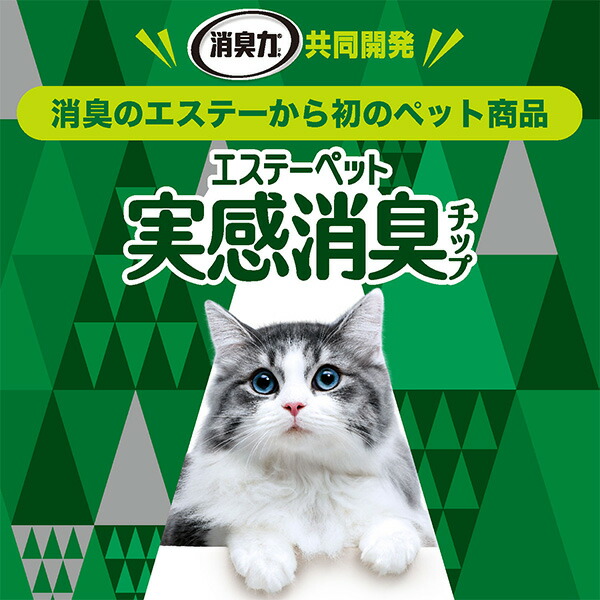 エステーペット 猫用 実感消臭 チップ 4L×4袋 エステー